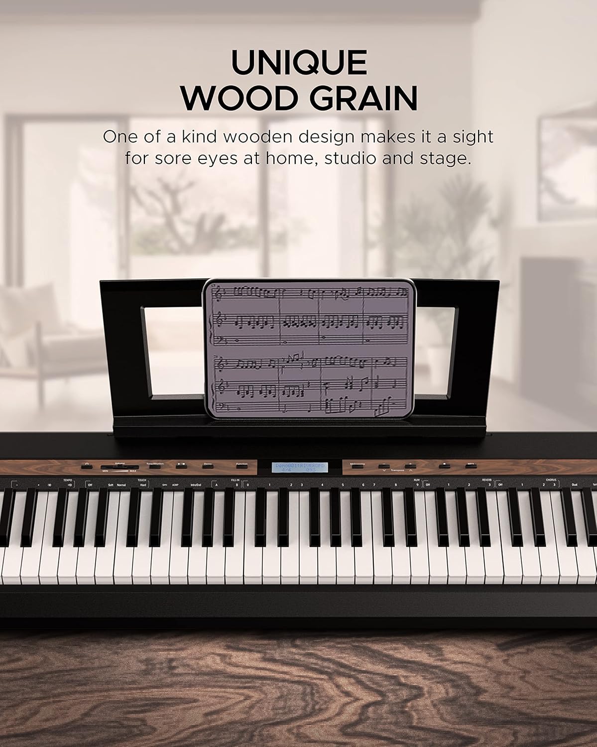 Starfavor Digital Piano 88 Keys Weighted Keyboard Piano, SP150W