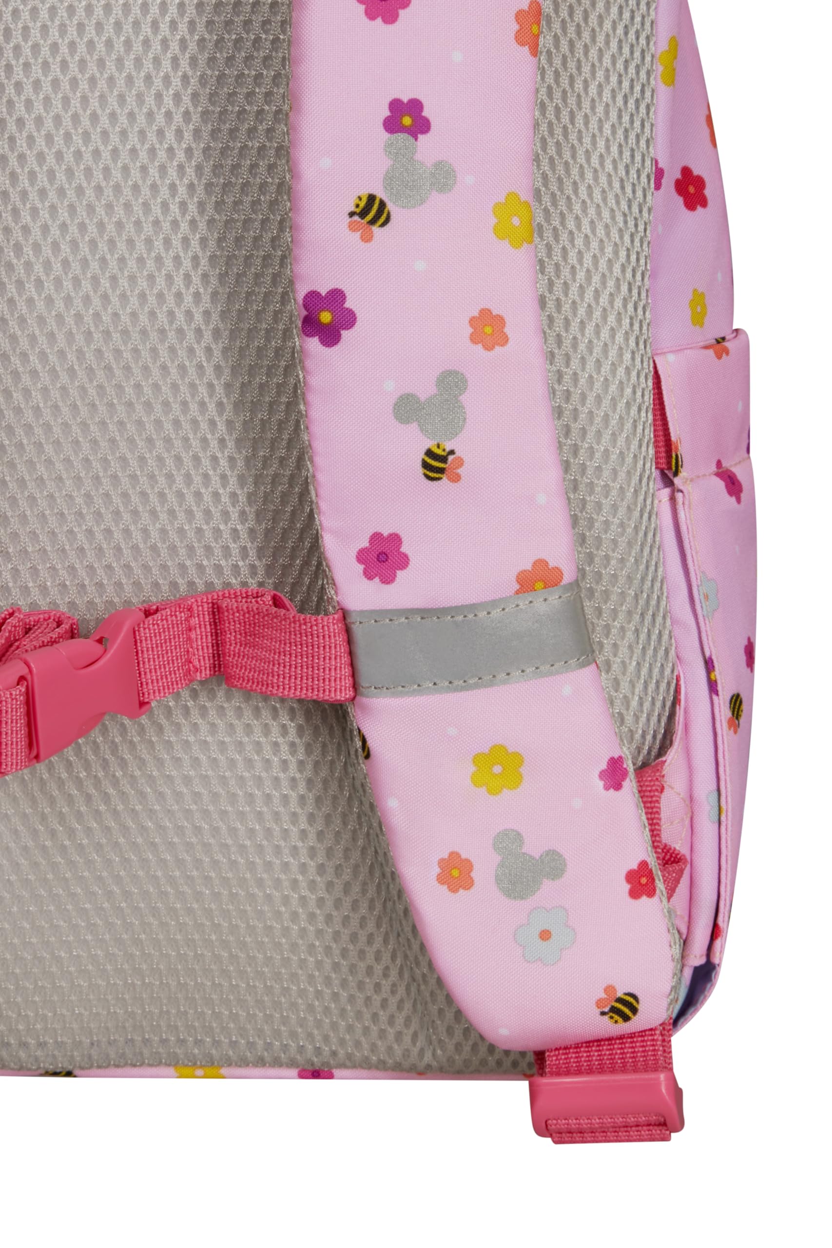 Samsonite Daydream Disney - Mochila Infantil Minnie Mouse, 36 cm, 15 L - Ergonómica con Tirantes Acolchados y Panel Trasero - Detalles Reflectantes - 2 Portabotellas - Minnie Flower Power