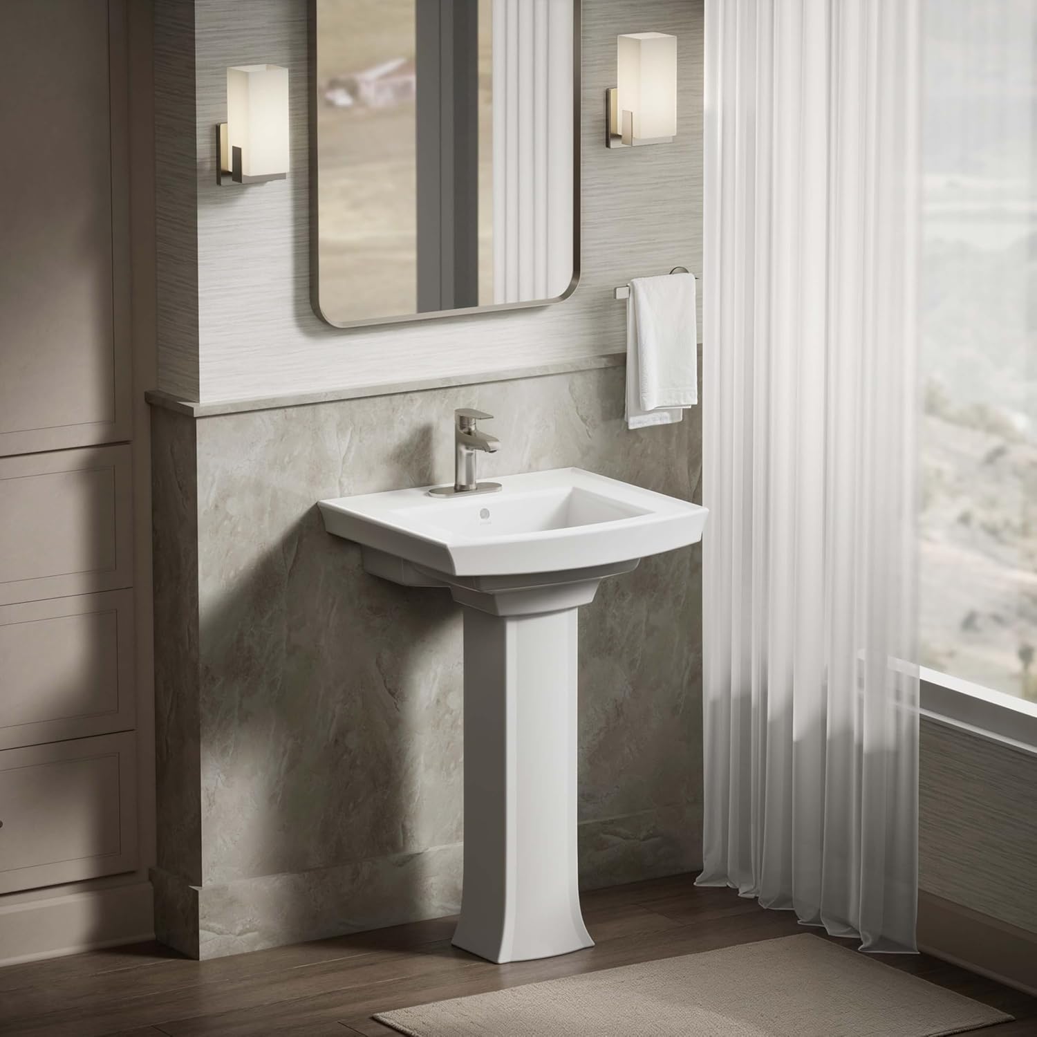 Kohler K-2357-0 Archer Pedestal Only, White, One Size