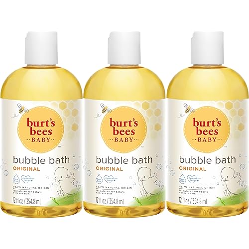 Miniatura 24 de Burt's Bees Paquete de champú y gel de baño para bebé, 2 originales y 1 calmante con jabón para bebé sin lágrimas de lavanda, 12 onzas líquidas, 3