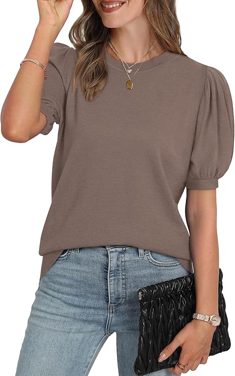 Trendy Puff Sleeve Sweater Outfit Ideas | Spring/Summer Tops