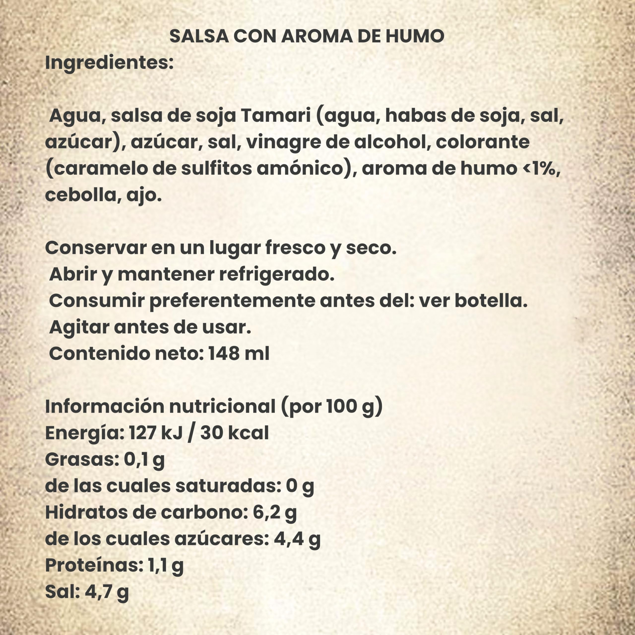 Stubbs Liquid Smoke Hickory Salsa con Aroma de Humo para Carnes, Asados y Barbacoas 148ml