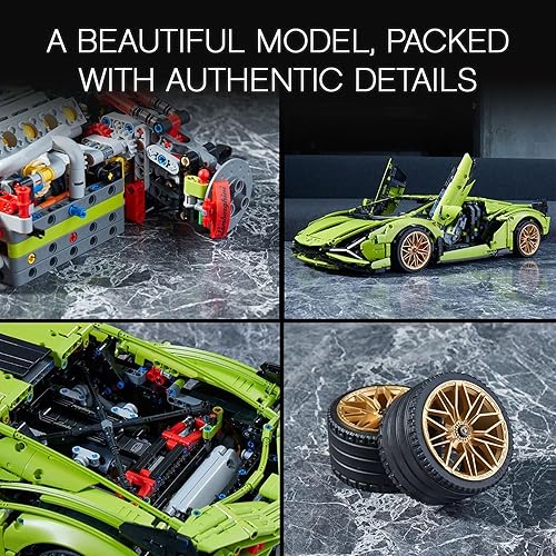 Miniatura 7 de LEGO Technic Lamborghini Sián FKP 37 42115 - Juego de construcción para adultos 3696 piezas