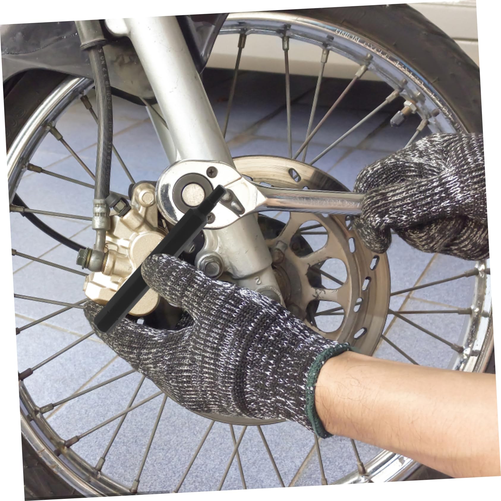 Jeu D'embouts de Tournevis Hexagonaux 4mm, Lot de 10 Set de Set de Noirs | Acier Inoxydable, pour Moto, Entretien et Réglage, Format Portable, Design Multifonction Sûr et Stable