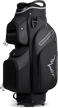 Golf Cart Bag, 15 Way Organizer Divider Top with Handles | 15 Separate Compartments,Extra Storage Pockets,Rain Cover,Comfortable carry handles,Tough AbrasionResistant Materials