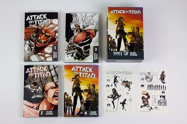 Attack on Titan Season 1 Part 1 Manga Box Set