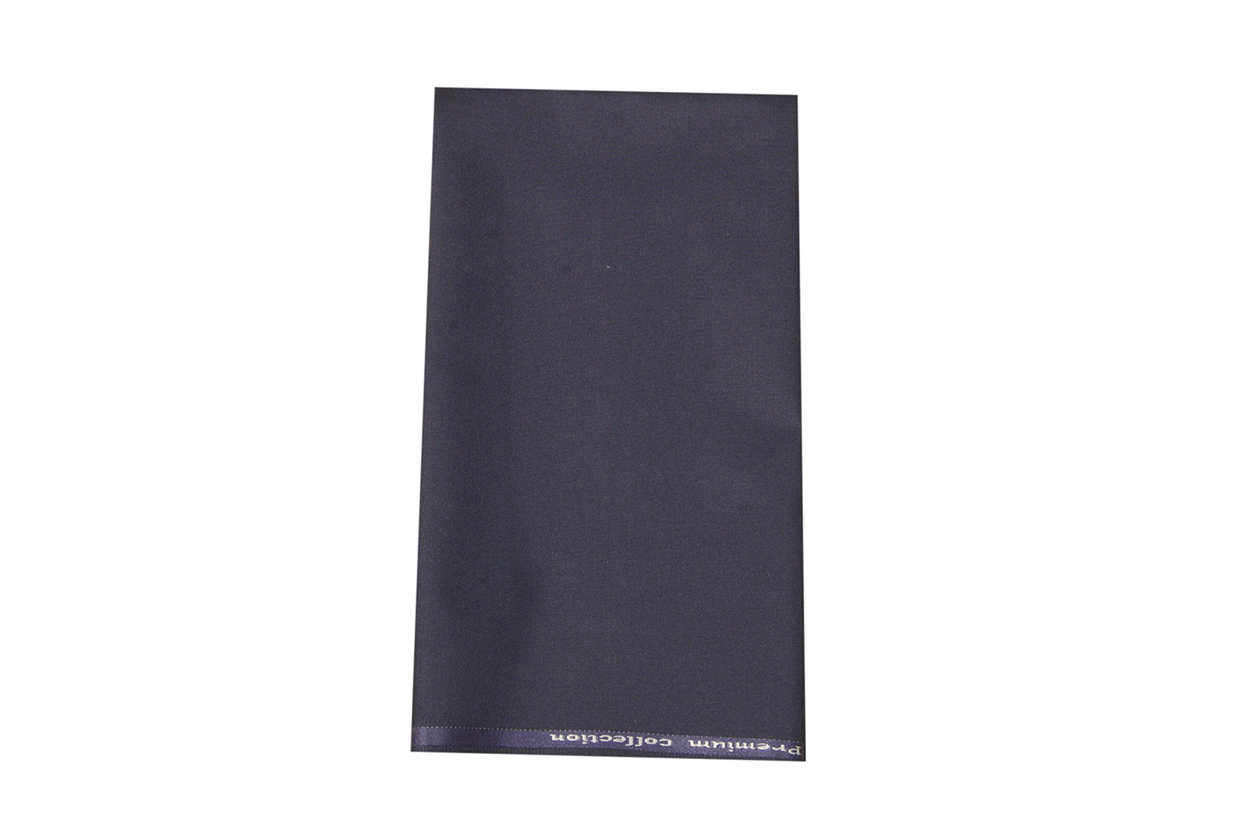 Men's Executive Deep Blue ( Navy Blue ) Matt Finish Plain Trouser Fabric ( 1 Pant Piece for Men )-image-13