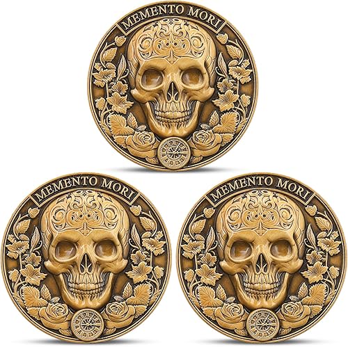 Miniatura 9 de Memento Mori - Diseño conmemorativo de la parca y la serpiente, reloj de arena y lápida, con vitrina, el mejor regalo para los entusiastas