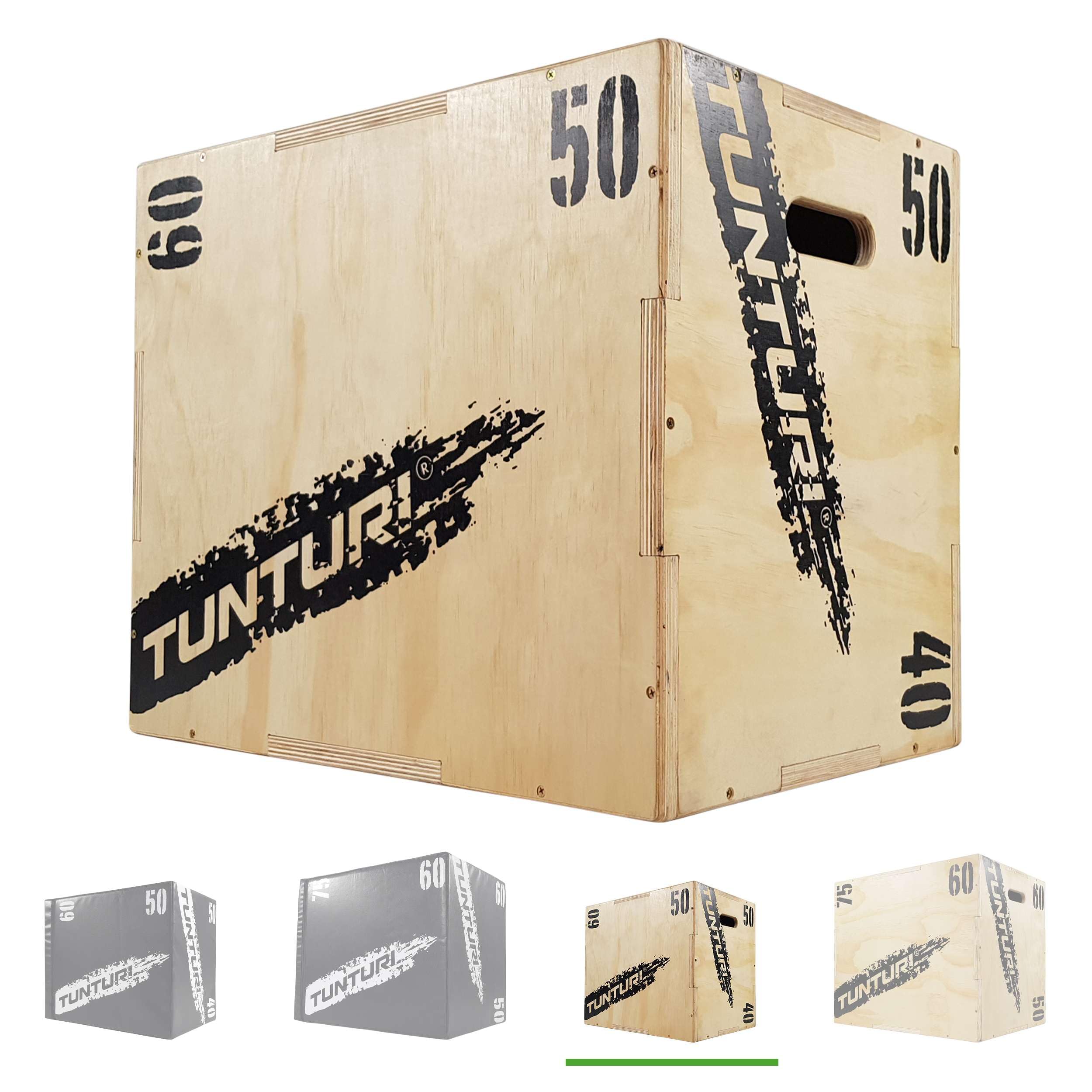 Tunturi Cajón Pliométrico Madera Tamaño: 40/50/60cm