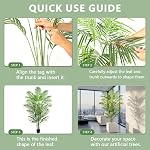 Arbre à palmiers artificiels faux 6FT Artificia Plantes Intérieur Faucon Arbre Tropical Faux Plam Trees Plantes de sol Areca en pot avec 13 Coffrets & Real Bark Design Faux Palm Plant pour la maison extérieure 18 Feuilles Grand arbre de palmiers faux