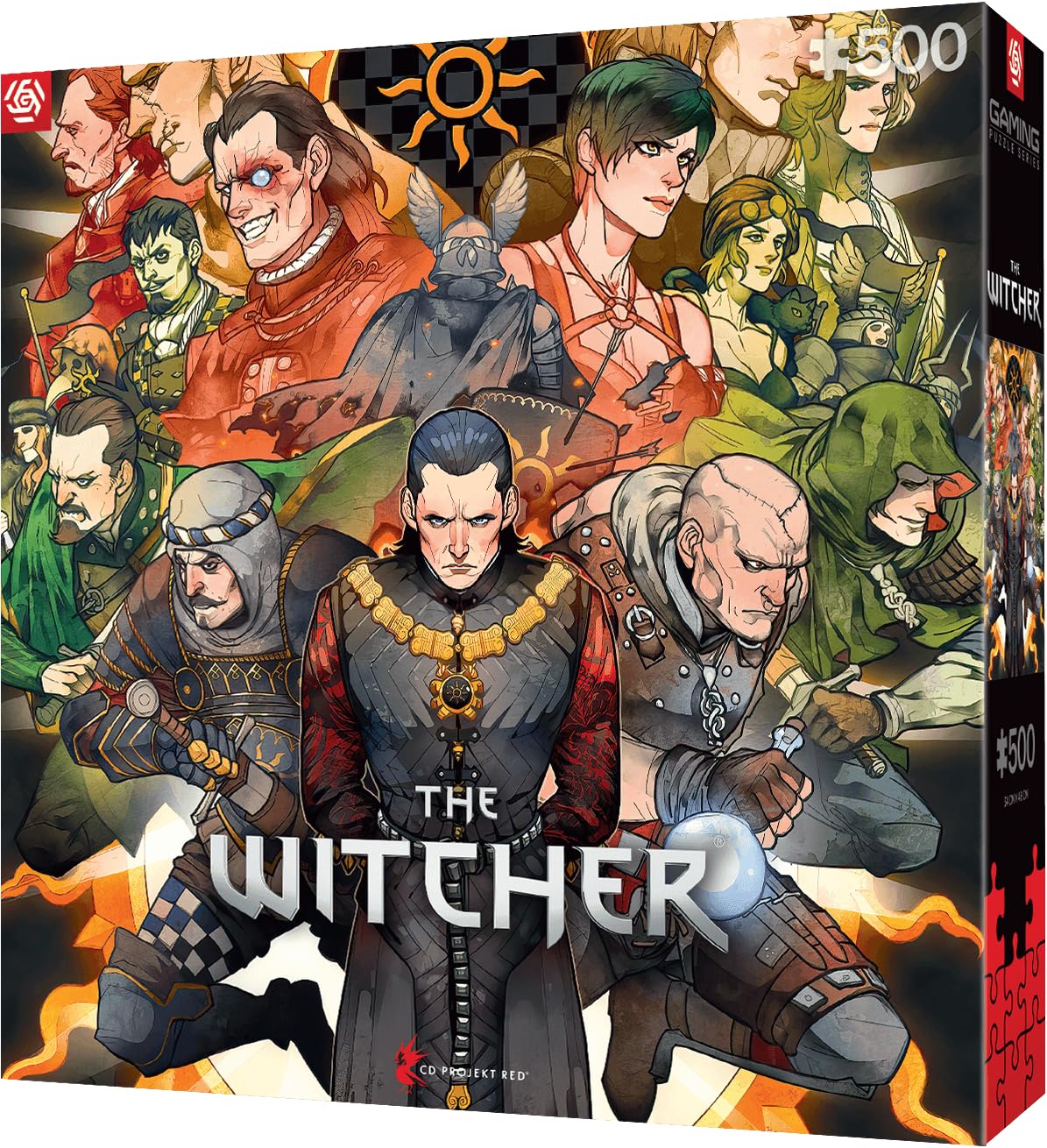 Good Loot Gaming Puzzle: The Witcher Nilfgaard Puzzles 500 - Sorcerer's Puzzle - Puzzle for Adults - Classic Puzzles - Merchandise Games Puzzle with Picture - Puzzle 500 Pieces image 5