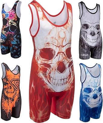 KO Sports Gear Unisex Wrestling Singlets for Adult Wrestlers, Animals & Fantasy Singlets for Men & Women, Adult Sizes XS-3XL