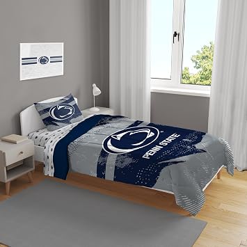 NCAA Slanted Stripe 4 PC Twin Bed in a Bag