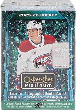 2025/26 Upper Deck O-Pee-Chee Platinum Hockey Cards Blaster Box
