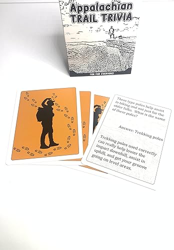 Miniatura 3 de Juego de cartas de trivia de Appalachian Trail | 125 cartas de datos divertidos | Trail Lingo | Lugares interesantes | Diversión para todos |