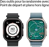 Apple Watch Ultra 3 [GPS + Cellular 49 mm] Montre connectée Course à Pied et Multisport avec boîtier Titane Naturel et Bracelet Ocean Bleu Maritime. Communications Satellite, Suivi santé et activité - 5
