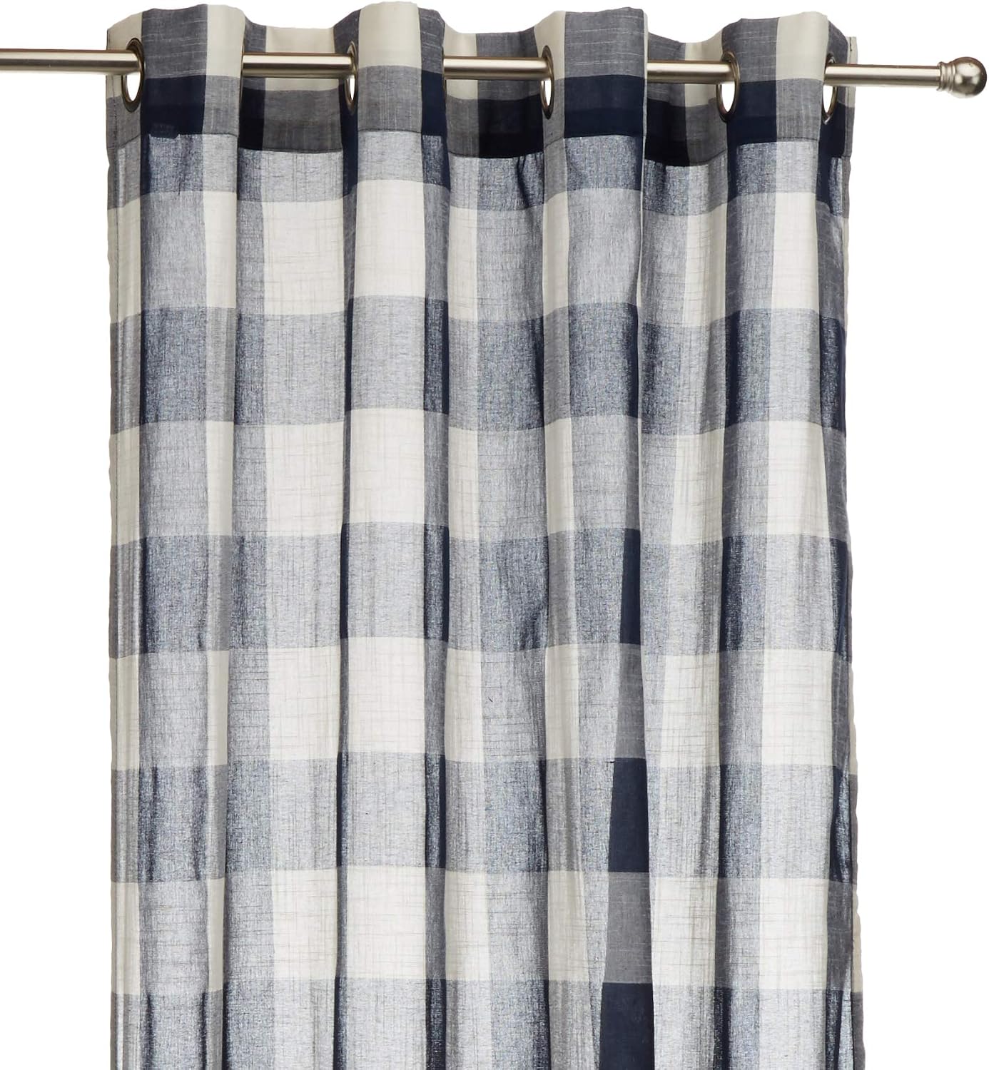 Lorraine Home Fashions 09570-84-00220 NAVY Courtyard Grommet Window Curtain Panel, Navy, 53" X 84", W 53" x L 84" (1 Panels) - Image 3