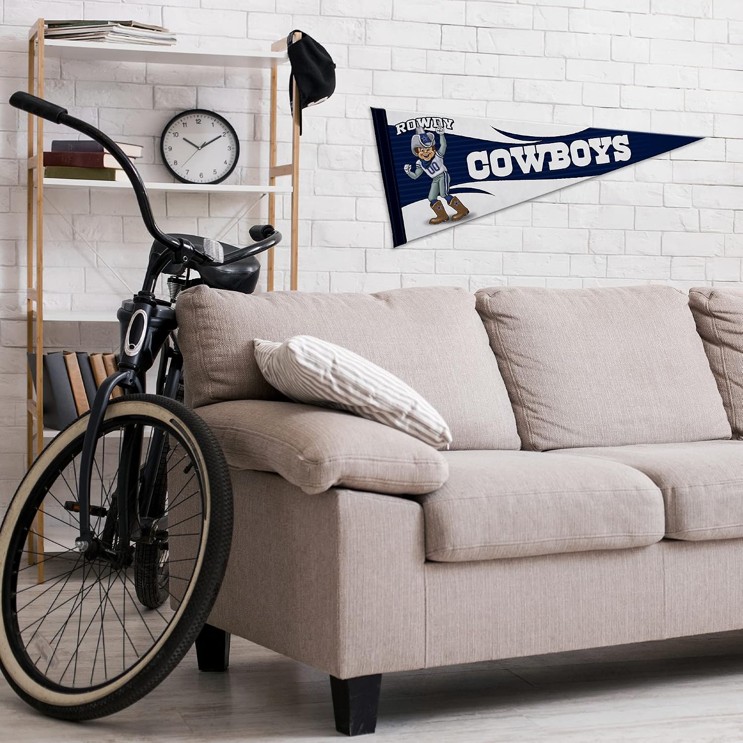 Rico Industries NFL Football Mascot" 12" x 30" Felt Wall Décor Pennant - Great for Home/Bed Room/Man Cave Décor