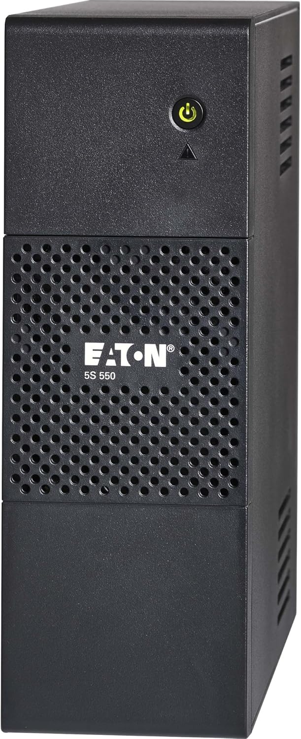 Eaton 5S UPS – 550VA/330W – Tower – 1 Minute – 8 x NEMA 5-15R – Black – General Purpose UPS
