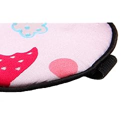 NMM Global 100% Natural Silk Sleep Eye Mask Kids, Cute Night Sleeping Mask with Adjustable Elastic Strap for Newborn (Baby Cute Pink)