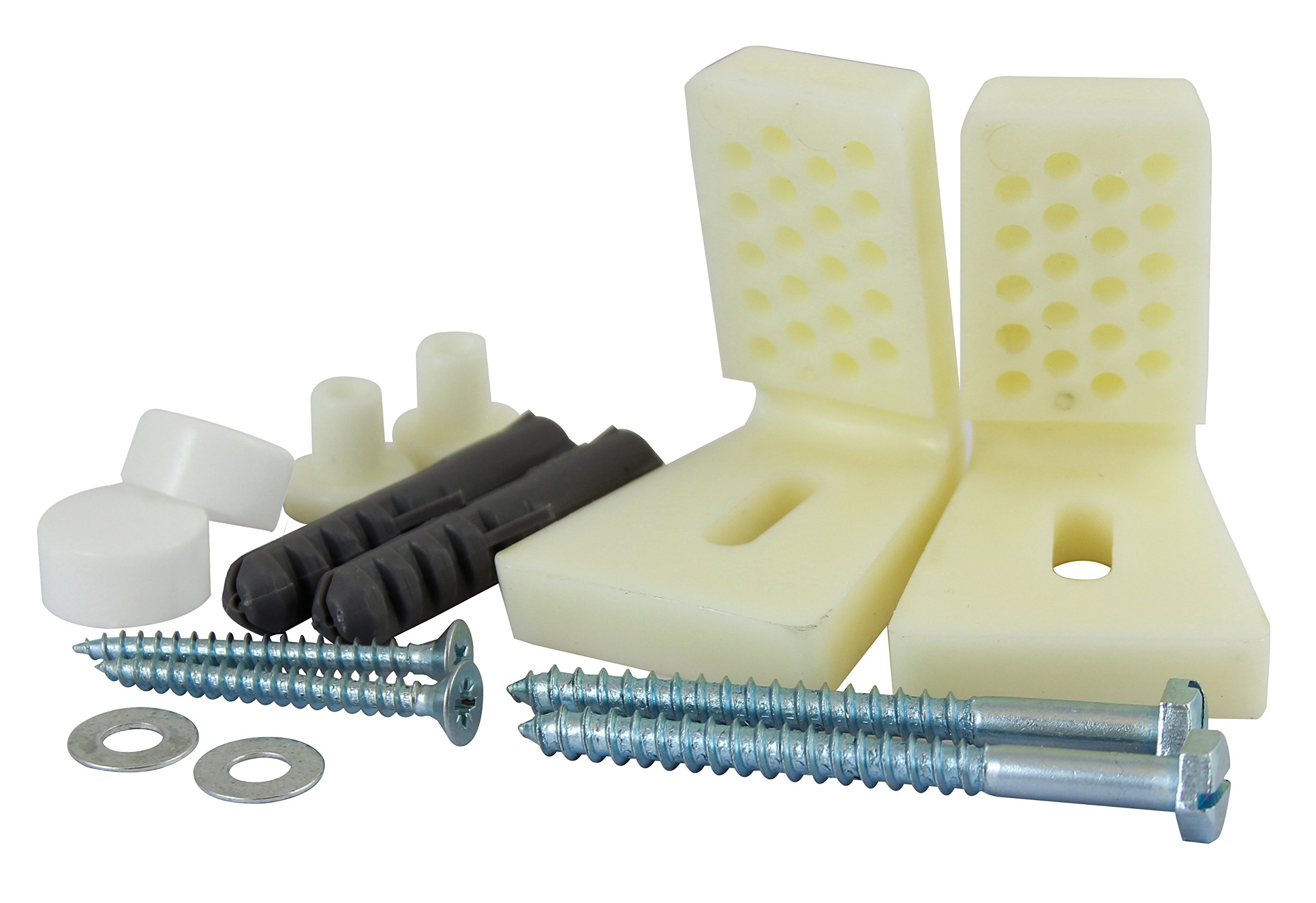 Timco Adjustable WC/Bidet Toilet Sanitary Fixing Kit Plumbing Install Pack of 2
