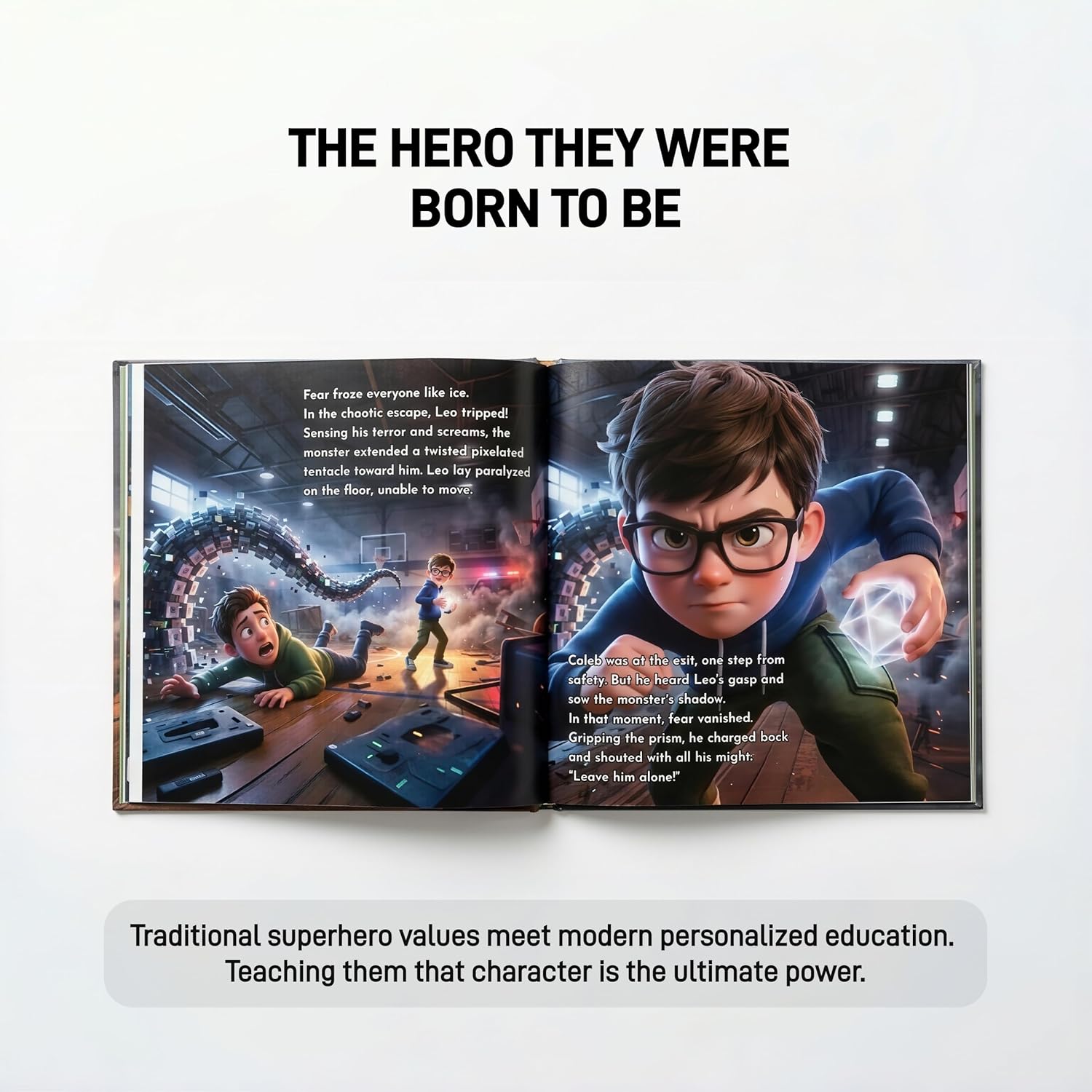 YaGee Personalized Superhero Adventure Storybook: Custom Name & Character - Empowering Educational Gift for Kids Ages 2-12 to Build Confidence, Courage, and Real-Life Heroism