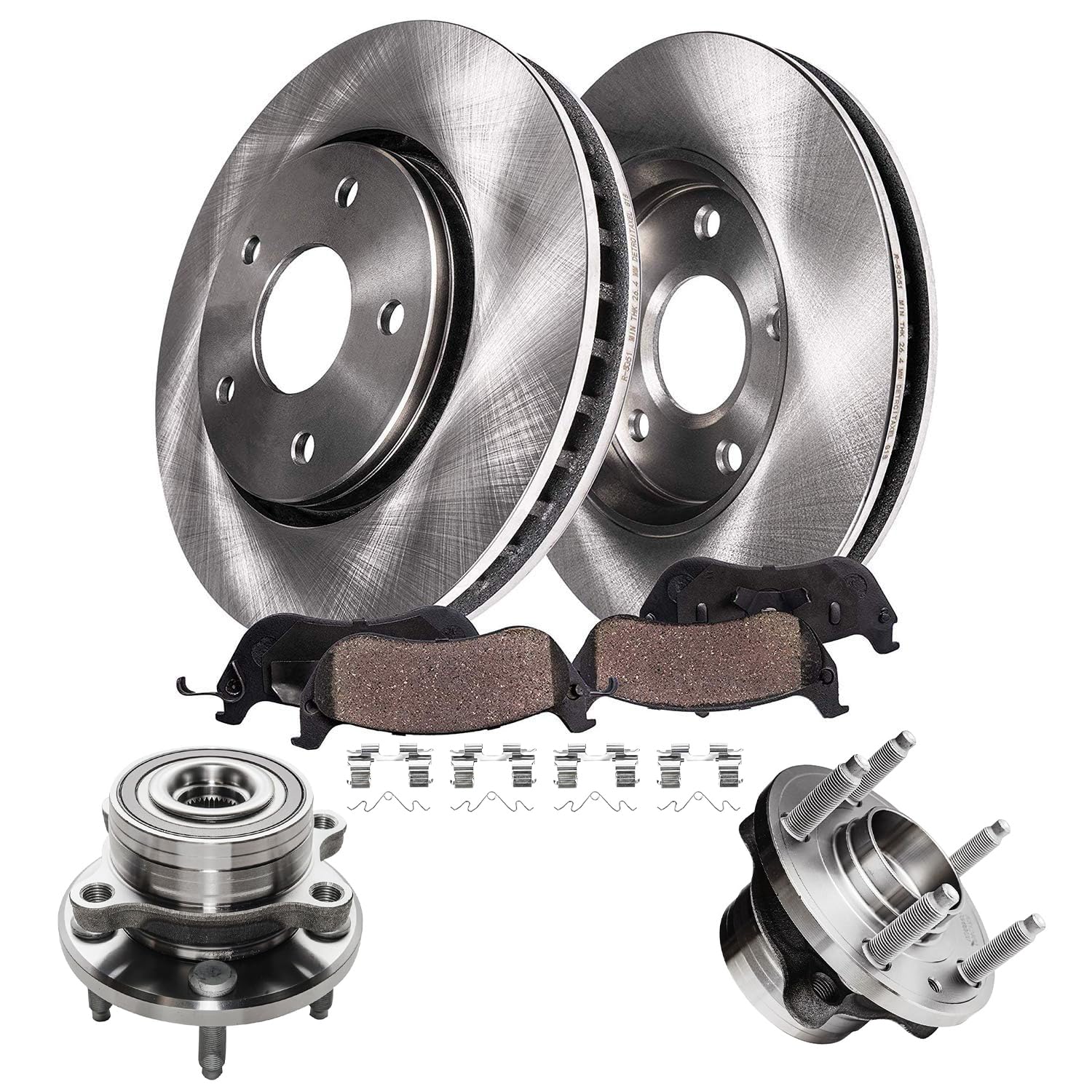 Detroit Axle - Front Hub &amp; Brake Kit for 2011-2019 Ford Explorer