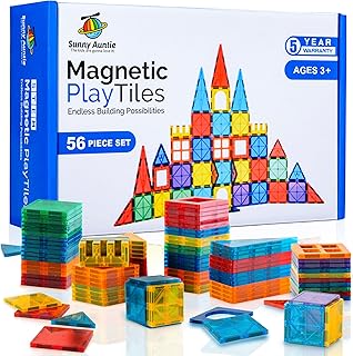Magnetic Tiles, Toy for 3 4 5 6 7 8 Year Old Boys Girls Kids & Toddlers, Magnetic Blocks Building Set, Magnetic Tiles for ...