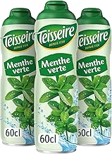 Teisseire Spearmint Syrup for Refreshing Drinks, Cocktails, Recyclable Bottle (Pack of 3)
