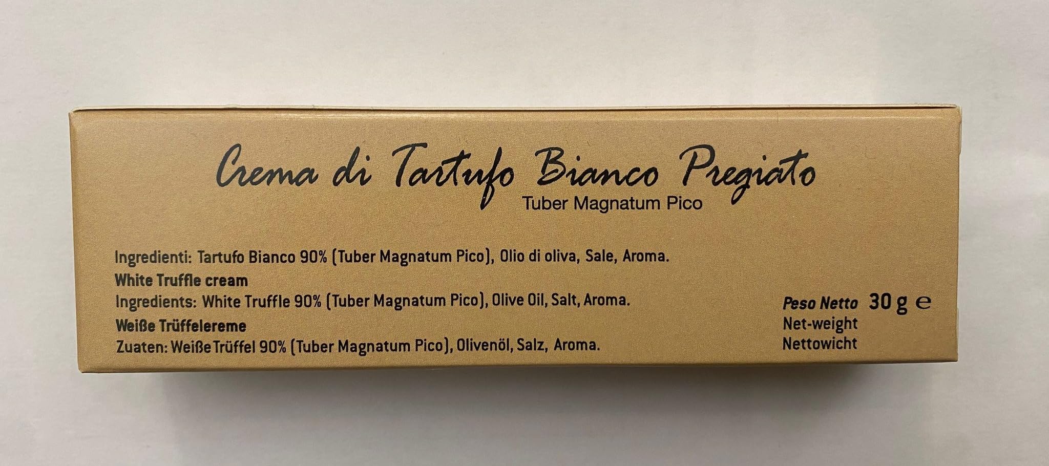 Crema de trufa blanca 90% 30 g en tubo – Lista para usar, ideal para pasta y platos gourmet - Nespoli Funghi