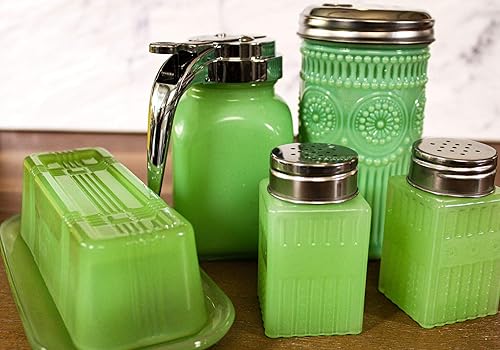 Vista 3 de Kit de colección de vidrio jadeíta Tablecraft