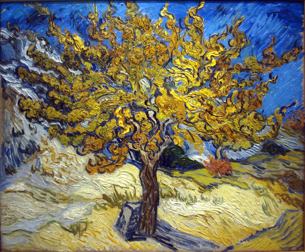 Affiche Le Mûrier de Van Gogh extra large en impression d'art mate pour décoration murale