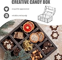 Vista 5 de Tratar 10 unids cajas de regalo de San Valentín Cofre del tesoro Cajas de dulces Contenedores de dulces Cajas de regalo de boda Cajas claras Cajas