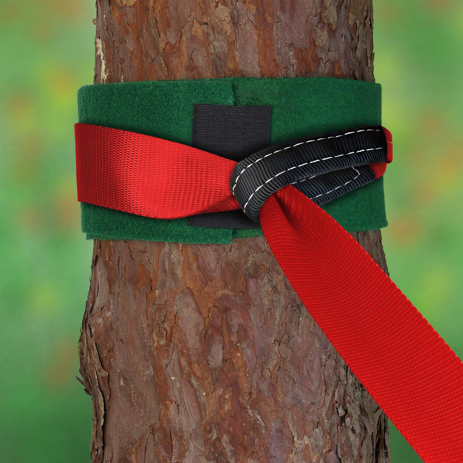 ALPIDEX Slackline 15 m 2t z ochroną drzewa i napinacza, czerwony