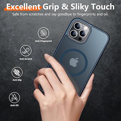 Miniatura 19 de Red2Fire Funda magnética fuerte para iPhone 12 Pro Max [compatible con MagSafe] con 2 unidades [protector de pantalla de vidrio templado] Funda