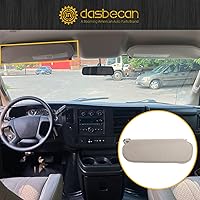 Vista 6 de Dasbecan Parasol gris para lado izquierdo del conductor compatible con Chevrolet Express GMC Savana 1500 2500 3500 4500 1999-2019 Reemplaza#