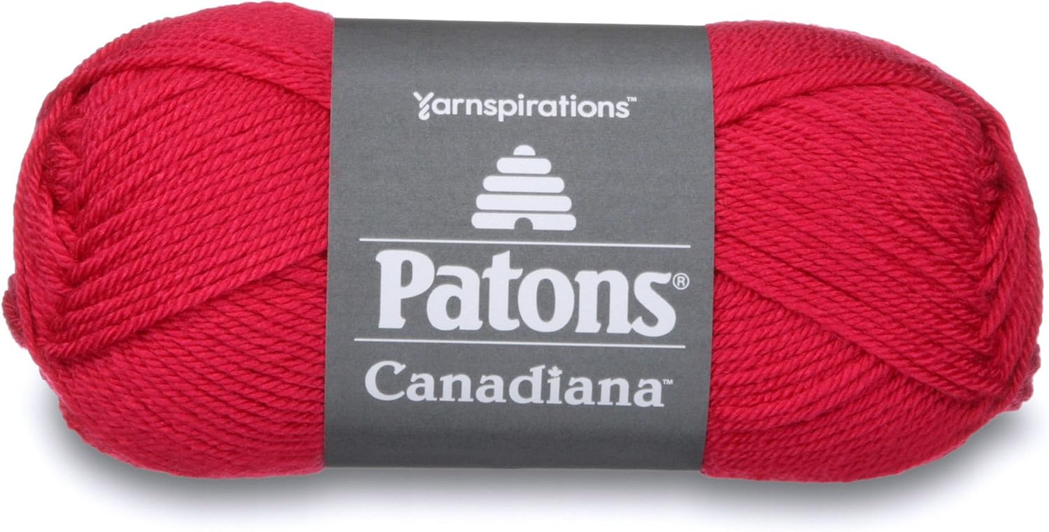 Patons Canadiana Yarn - Solids, Raspberry
