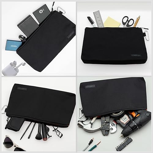 Miniatura 5 de COREFLEX Bolsa de herramientas de alta calidad con cremallera, bolsa de herramientas pequeña, bolsa de almacenamiento multiusos, bolsa