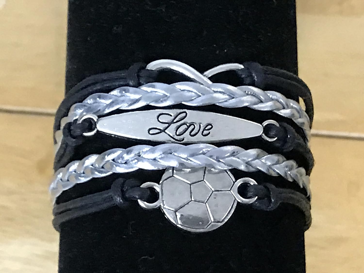 Infinity Collection Soccer Gifts- Soccer Bracelet, Soccer Jewelry, Adjustable Soccer Love Charm Bracelet- Soccer Gifts for Soccer Players, Mom, Fans - Image 6