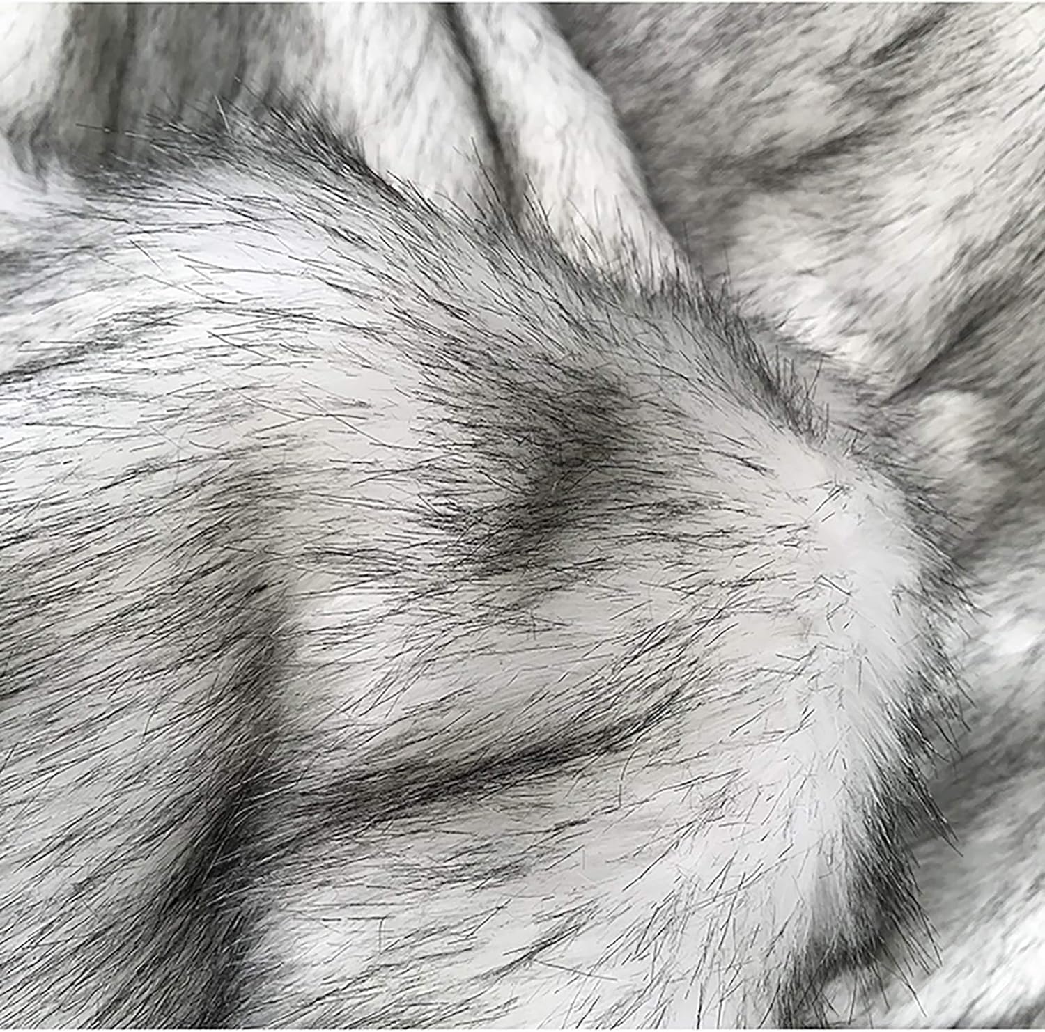 MekUk Artificial Fur Fabric Faux Fur Fabric 170x50cm Lightweight Long Hair Faux Fur Fabric for Craft DIY Clothing Decoration