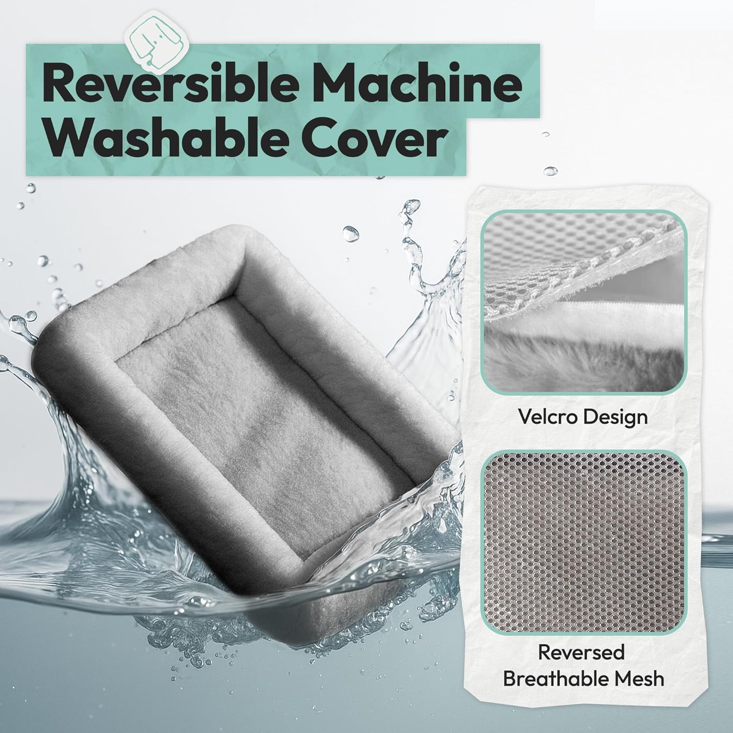 Cordless Cat Window Perch, Foldable Cat Window Hammock, 4 Strong Suction Cups, Solid Metal Frame, Patented Hook Design, Cushion Grey, L