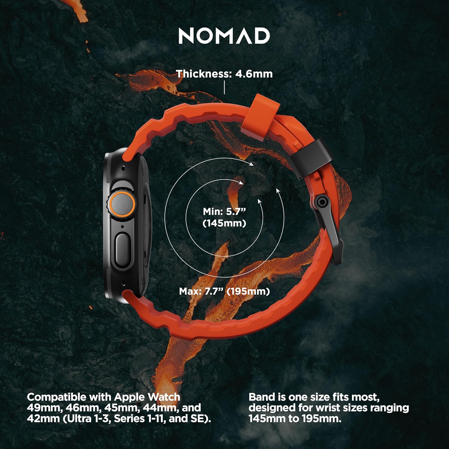 NOMAD Apple Watch Sport Band Rocky Point Apple Watch Band with Titanium Hardware