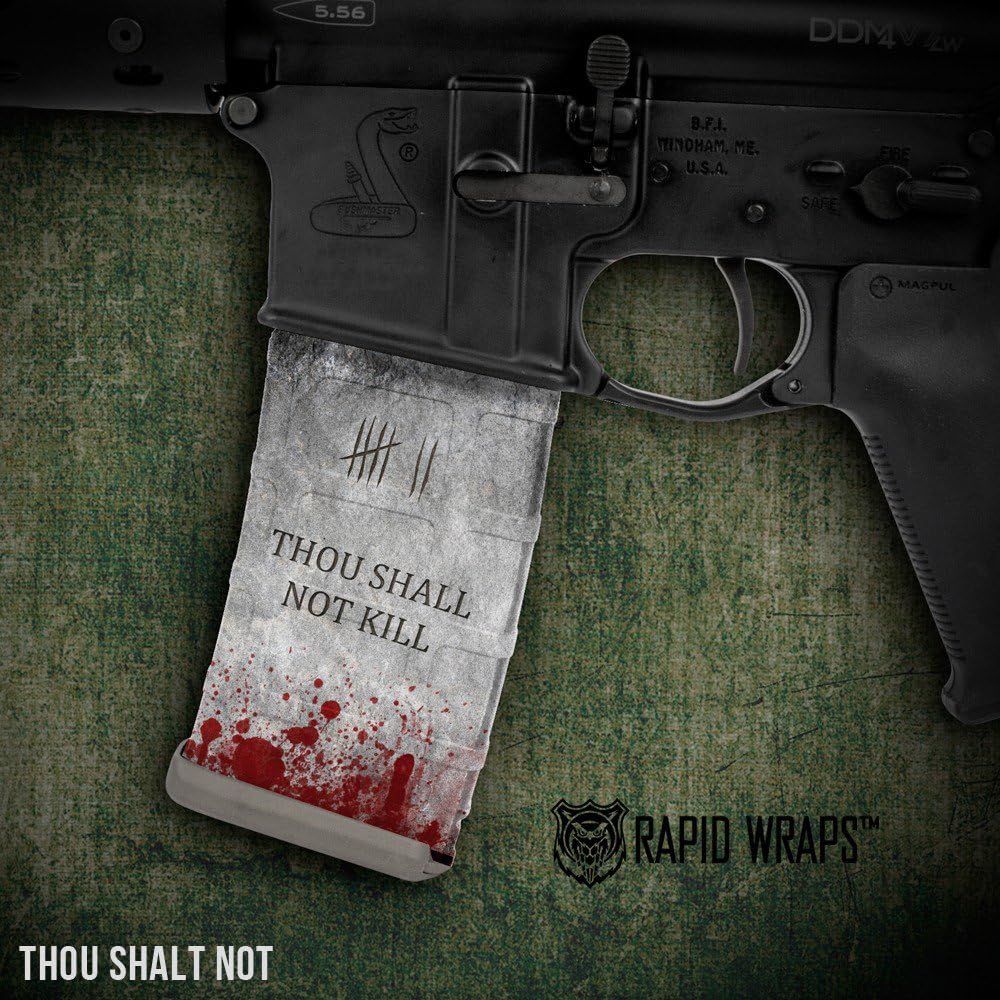 AR-15 Mag Wraps Rapid Wraps 3-Pack (Thou Shall Not)