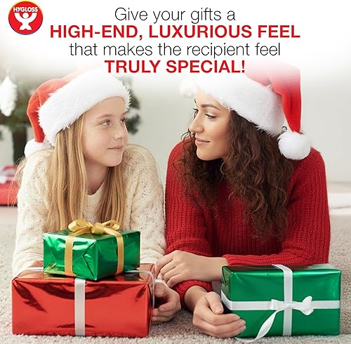 Miniatura 3 de Rollo de papel de regalo metálico, 26 pulgadas x 25 pies (54 pies cuadrados), dorado, papel de aluminio metálico brillante para artes, manualidades,