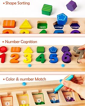Amazon.com: SYNARRY 3 in 1 Montessori Toys for 3+ Year Old