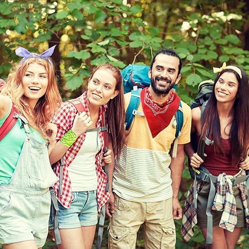 Miniatura 6 de Blulu Paquete de 12 bandanas unisex de cachemira a granel, bandanas de vaquero para la cabeza, bufanda, pulsera para hombres y mujeres, despedida de