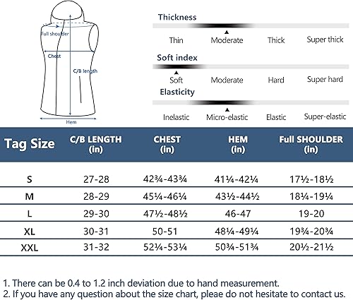 Miniatura 8 de Little Donkey Andy Chaleco de forro polar reversible para hombre ligera cálida sin mangas con capucha para senderismo caminar y viajar