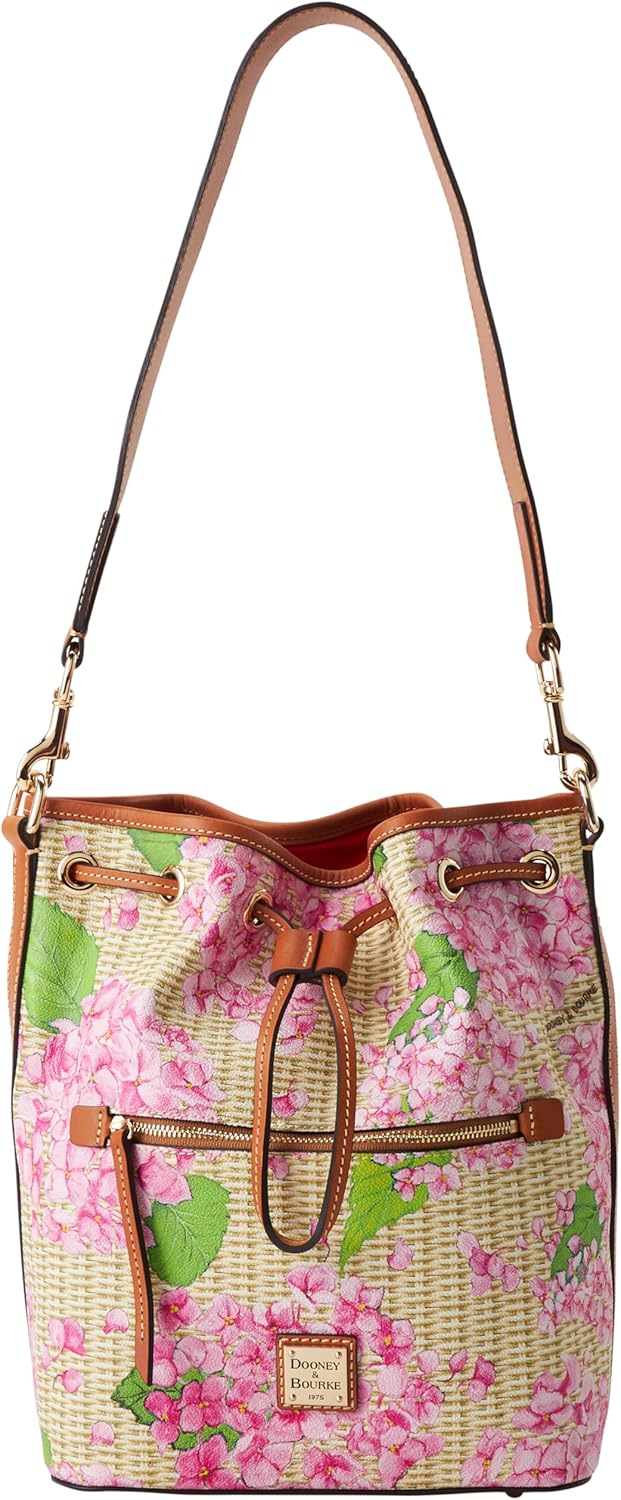 Dooney & Bourke Handbag, Hydrangea Basketweave Drawstring