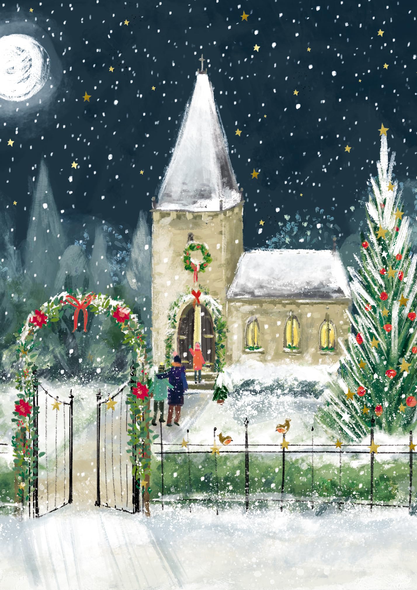 Box of 20 Fairdeal Artsy Christmas Magic Charity Christmas Cards in 4 Designs BUCF0001 - Image 3