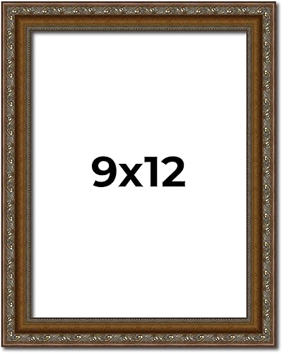 Miniatura 313 de Marco de fotos completo de madera dorada envejecida de 16 x 20 pulgadas con plexiglás acrílico UV, parte trasera de tablero de espuma y accesorios